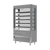 Beverage Air VMHCSL-18-1-G 47" Gray Vuemax Slim Open Air Merchandiser, 5 Shelves, Vertical Case, 23 cu. ft. 2 image