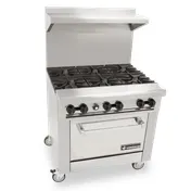 Venancio USA R722CO-72B 72" Gas Restaurant Range w/ (12) Open Burners, (2) Convection Ovens, 454.000 BTU 1 image