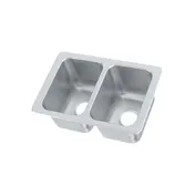 Vollrath 102-1-1 Drop-In Sink, Two Compartment 1 image