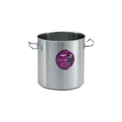 Vollrath 47724 Intrigue Stock Pot, 38-Qt 36L, 18/8 Stainless, 1/4" Al-Clad Bottom, Induction Ready 1 image