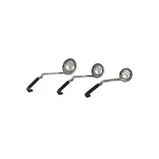 Vollrath 4980422 Ergo Grip Ladle, 4 Oz., 3-1/8" Bowl Dia., 13-1/8" L OAL, Steel, Antimicrobial 1 image