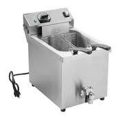 Vollrath CF4-3600 Full Pot Countertop Electric Fryer w/ 30 lbs Capacity, 2 Baskets, Night Cover 1 image