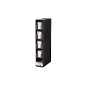 Vollrath CTL-4VS Stand Lid & Straw Holder, Black ABS Plastic, 12" Straw Pocket, Rubber Feet 1 image