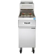 Vulcan 1TR65A 21" Floor Model Full Pot Gas Fryer, 70 lbs, Analog Knob Control, 80.000 BTU 1 image