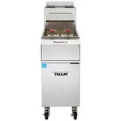 Vulcan 1VK45A 15" Floor Model Full Pot Gas Fryer, 50 lbs, 70.000 BTU 1 image