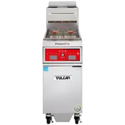 Vulcan 1VK45CF PowerFry5 Full Pot Floor Model Gas Fryer w/ 50 lbs, Capacity, Built-In Filtration 2 image