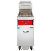 Vulcan 1VK45DF PowerFry5 Full Pot Floor Model Gas Fryer w/ 50 lbs, Capacity, Built-In Filtration 1 image