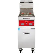 Vulcan 1VK65C PowerFry5 Full Pot Floor Model Gas Fryer w/ 70 lbs, Capacity, Twin Baskets 1 image