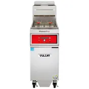 Vulcan 1VK65DF PowerFry5 Full Pot Floor Model Gas Fryer w/ 70 lbs, Capacity, Built-In Filtration 1 image