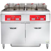 Vulcan 2ER50CF Multiple Battery Electric Fryer with Built-In Filter and Computer Controls, (2) 50 lbs Fryers 2 image