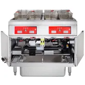 Vulcan 2ER50CF Multiple Battery Electric Fryer with Built-In Filter and Computer Controls, (2) 50 lbs Fryers 3 image