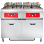 Vulcan 2ER50DF Multiple Battery Electric Fryer with Built-In Filter and Digital Controls, (2) 50 lbs Fryers 2 image