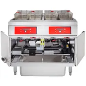 Vulcan 2ER50DF Multiple Battery Electric Fryer with Built-In Filter and Digital Controls, (2) 50 lbs Fryers 3 image