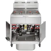 Vulcan 2VK45AF 31" Powerfry5 Multiple Battery Gas Fryer w/ (2) 50 lbs, Frypots, Filtration System 2 image