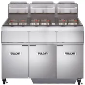 Vulcan 3GR45MF 46" Multiple Battery Gas Fryer w/ (3) 50 lbs, Frypots, Filtration System, Twin Baskets 1 image