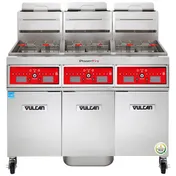 Vulcan 3VK65CF 63" Powerfry5 Multiple Battery Gas Fryer w/ (3) 70 lbs, Frypots, Filtration System 1 image