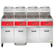 Vulcan 4VK65DF 84" Powerfry5 Multiple Battery Gas Fryer w/ (4) 70 lbs, Frypots, Filtration System 1 image