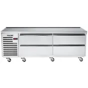 Vulcan ARS84 84" 4 Drawers Refrigerated Chef Base w/ Marine Edge Top, Self-Contained 1 image