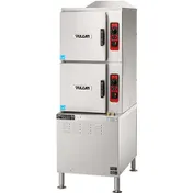 Vulcan C24ET6-LWE 6 Pan Double Electric Convection Steamer w/ Low Water Energy, Cabinet Base 1 image
