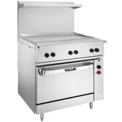 Vulcan EV36S-36G480 Restaurant Range, Electric, 36", (1) Griddle 1 image