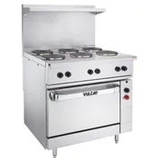Vulcan EV36S-6FP480 Restaurant Range, Electric, 36", (6) 2.0 Kw French Hotplates 1 image