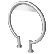 Wabash BRH541I Urbanscape Bike Rack, In Ground Mount, Circular Design, Stainless Steel Material 1 image