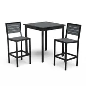 Wabash GVAX72P Green Valley 30x30 Bar Height PolyTuf Square Table, Aluminum Legs, Powder Coat Finish 1 image