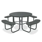Wabash SG150D Signature 78.56 Dia Round Outdoor Patio Table, Steel, 29H, Umbrella Hole 1 image
