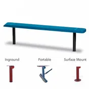 Wabash SG304D Signature Series 6'L Diamond Pattern Inground Bench Without Back 1 image