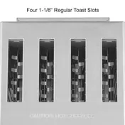 Waring WCT805B Commercial Toaster, Heavy-Duty, (4) 1-1/8" Slots 3 image