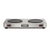 Waring WCW20 Café Deco Coffee Warmer, Double Burner - Low Profile - 140W / 120V 1 image