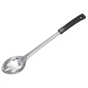 Winco BHSN-13 13" Stainless Steel Slotted Basting Spoon with Plastic Handle 1 image
