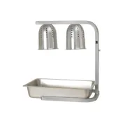 Winco EHL-2 2 Bulb Heat Lamp w/ Adjustable Arm, Aluminum, 120V 2 image