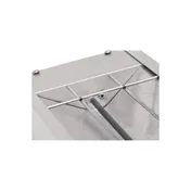 Winco ESH-48 48" Unlighted Strip Heater, Single 1.1kW 120V Rod, Embossed Steel/Aluminum Body - Set 2 image