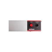 Winco ESH-48 48" Unlighted Strip Heater, Single 1.1kW 120V Rod, Embossed Steel/Aluminum Body - Set 3 image