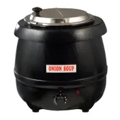 Winco ESW-66 Stainless Steel 10 qt. Electric Soup Warmer with Adjustable Heat Control 1 image