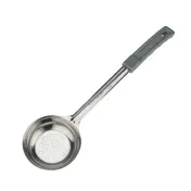 Winco FPPN-4 4 oz. One-Piece Perforated Food Portioner, Gray Handle, Prime 1 image