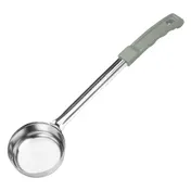 Winco FPSN-4 4 oz. One-Piece Solid Food Portioner, Gray Handle, Prime 1 image