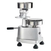 Winco HBP-3 Hamburger Press 10" Heavy-duty with 4" and 5" Plates - 1/Set 1 image