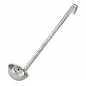 Winco LDI-1 One-Piece Stainless Steel 1 oz LDI Series Serving Ladle w/ 10-3/8" Handle 1 image