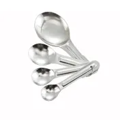 Winco MSP-4P Spoons 4-Piece Stainless Steel Set with 1/4 tsp, 1/2 tsp, 1 tsp & 1 tbsp 1 image