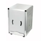 Winco NH-5 Countertop Half-Size Napkin Dispenser - Stainless Steel  1 image