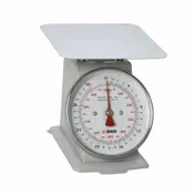Winco SCAL-62 6-1/2" Dial Portion Scale, 1-9 lb Capacity, 2lb/1kg 1/4oz/5g Graduation, Steel, 7-7/8" Platform 1 image