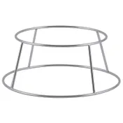 Winco SFR-4 4 3/8"H Chrome Plated Display Seafood Tray Rack Holder 1 image