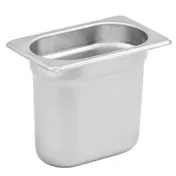 Winco SPJH-906GN 6" Deep 1/9 Size 22 Gauge Stainless Steel Anti-Jamming Steam Table Pan 1 image