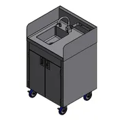 Winholt STCT-BHD2426PUMP-AEF-KT Hand Sink, Mobile, 1-Compartment 1 image