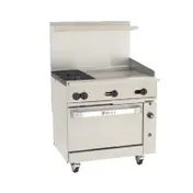 Wolf C36C-2B24G 36" Gas Restaurant Range w/ (2) Burners, 24" Griddle Right, (1) Convection Oven, 135.000 BTU 1 image