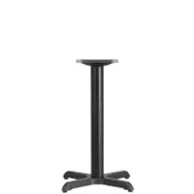 Flash Furniture XU-T2222-GG 22x22x30 Dining Height X-Base Table Base, Cast Iron, Black Powder Coat Finish 1 image