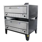 image of Peerless CW200P 60" Gas Pizza Deck Oven, Double Deck, 9” High, Double-Stacked, 200,000 BTU