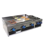 image of Comstock-Castle 10201 30" Countertop Gas Griddle/Hotplate Combo, Manual Controls, 48.000 BTU